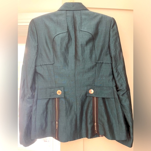 Vintage teal blazer by Ross Mayer - Size 6 - Picture 2 of 3